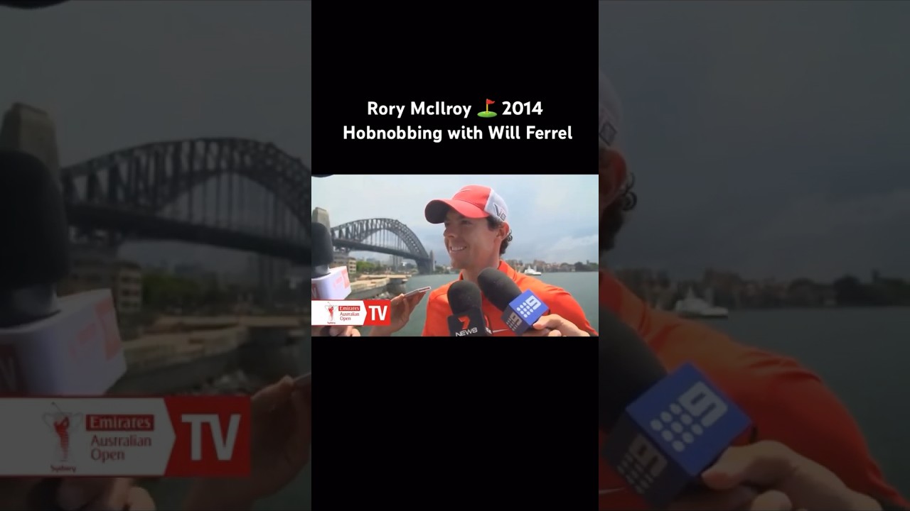 Rory McIlroy ⛳️ 2014 Hobnobbing with Will Ferrel 🤷🏻‍♀️ #golf @RoryMcIlroyOfficial