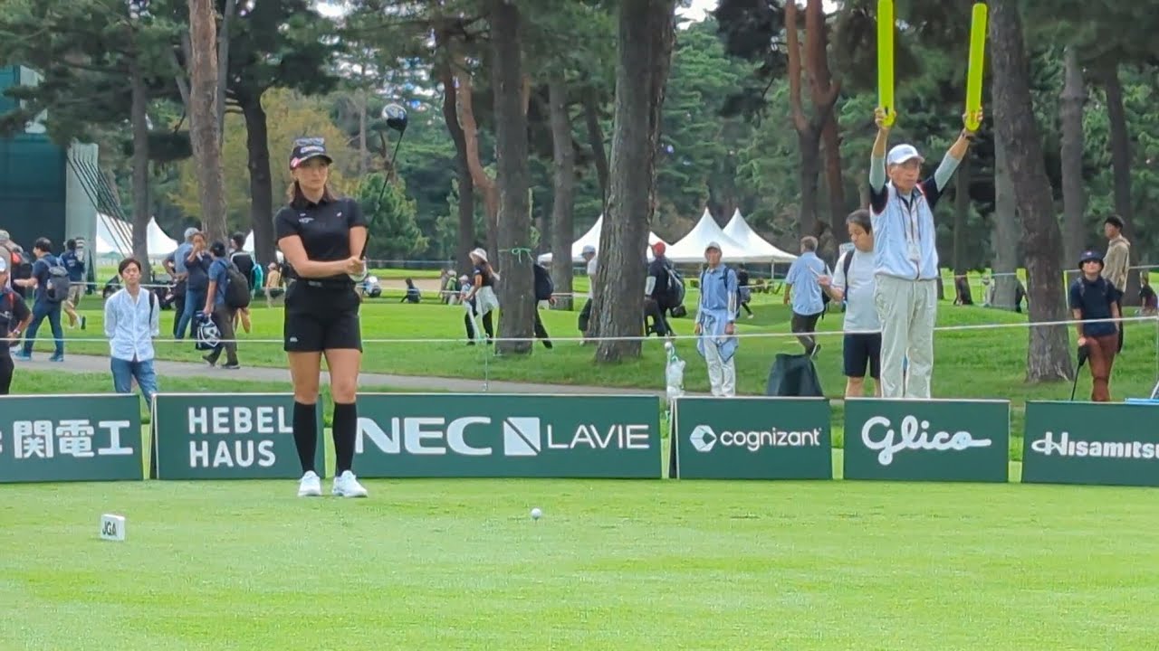 脇元華プロのパワフルなスイング #女子ゴルフ