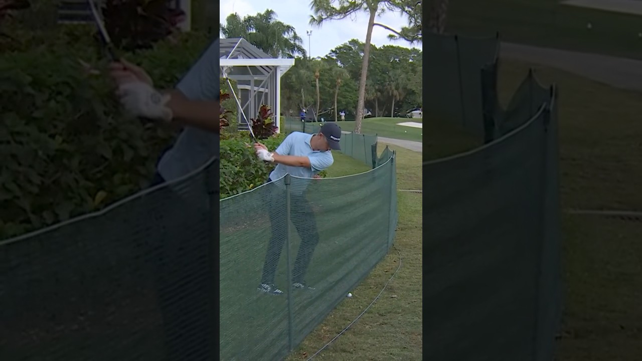 Justin Rose saved par from WHERE? 😳