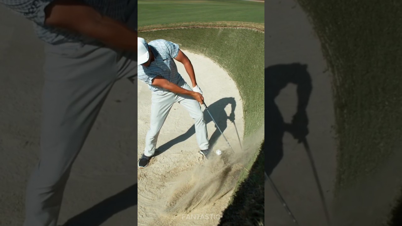 Rickie Fowler Beautiful Golf Bunker Shot