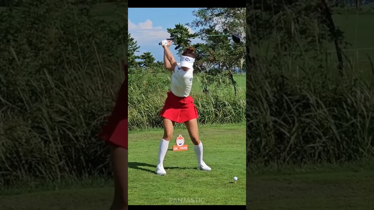 LPGA KOREA Yu Hyunju Golf Driver Swing