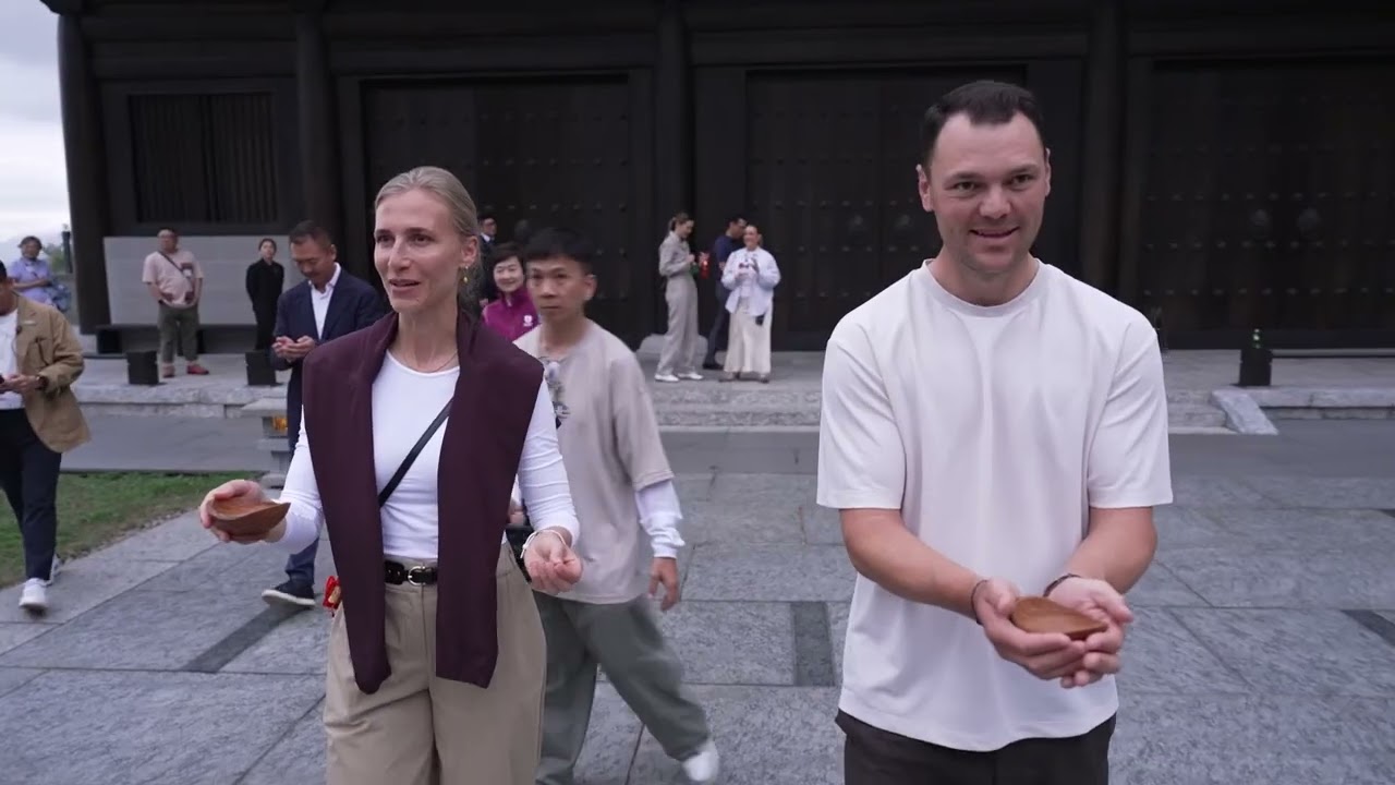 Martin Kaymer and Frederik Kjettrup Visit Tsz Shan Monastery in Hong Kong