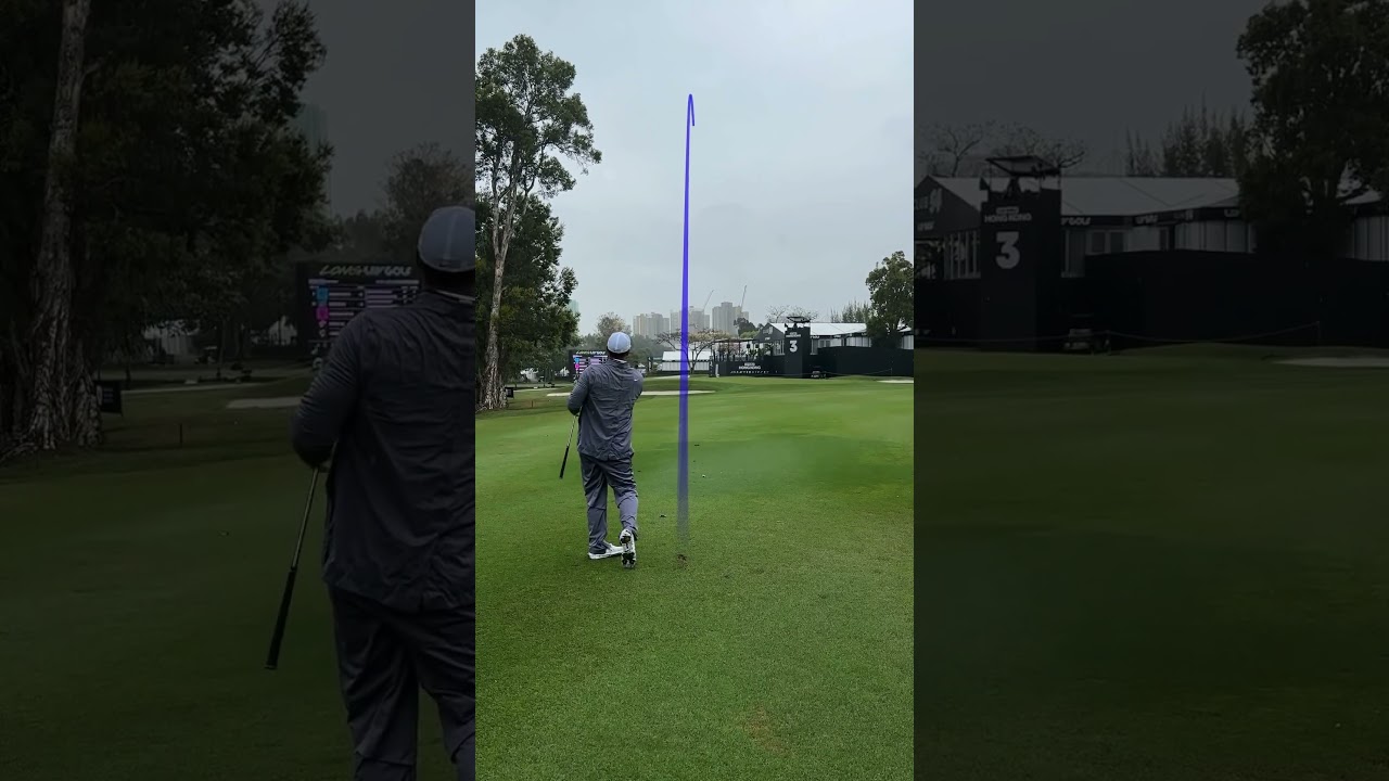 A little rain won’t stop Brooks Koepka #LIVGolfHongKong #golf #brookskoepka