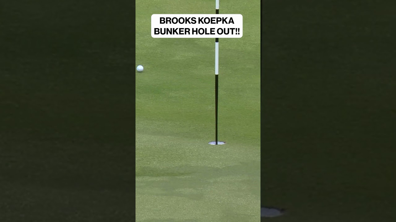 🚨 BROOKS KOEPKA BUNKER HOLE OUT!! 🔥😱 #LIV #golf #livgolf #tigerwoods #HongKong