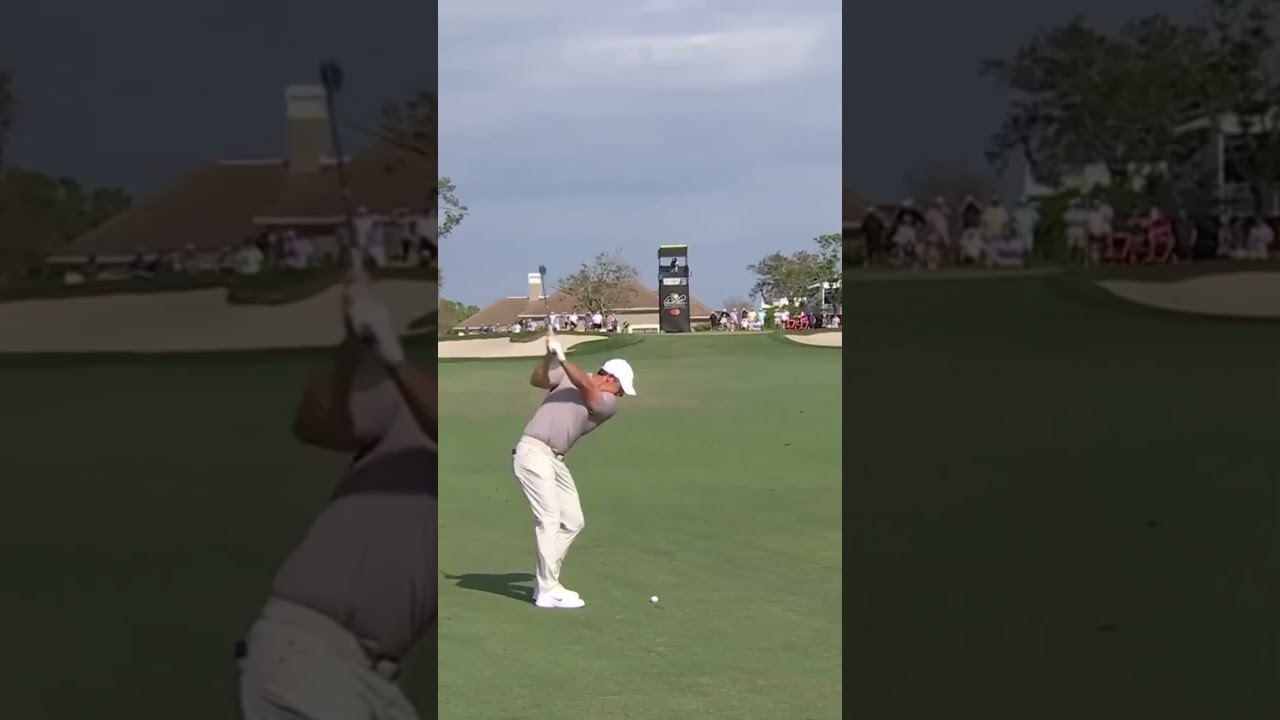 Rory McIlroy Iron Shot Down the Line 2025 #golfswing #pgatour #rorymcilroy