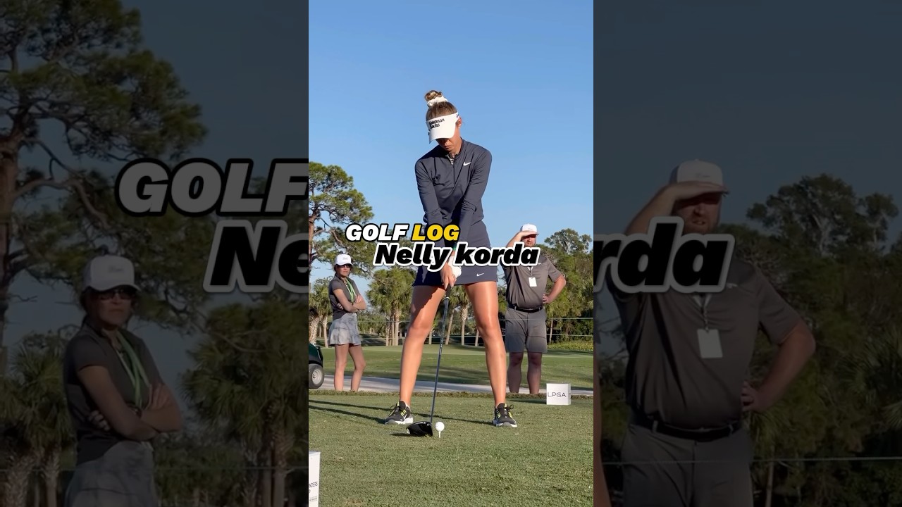 LPGA 넬리 코다의 완벽한 드라이버 샷! 슬로우 모션