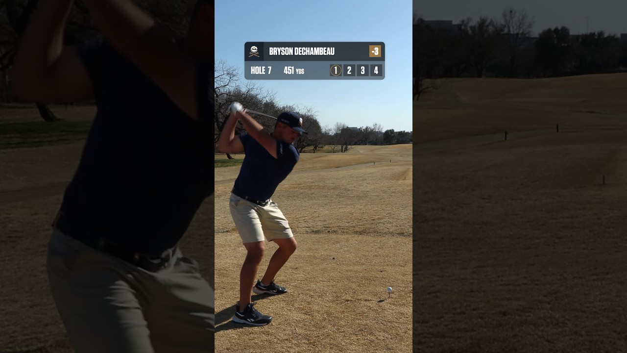 Bryson playing a normal golf course is hilarious 😂 #golf