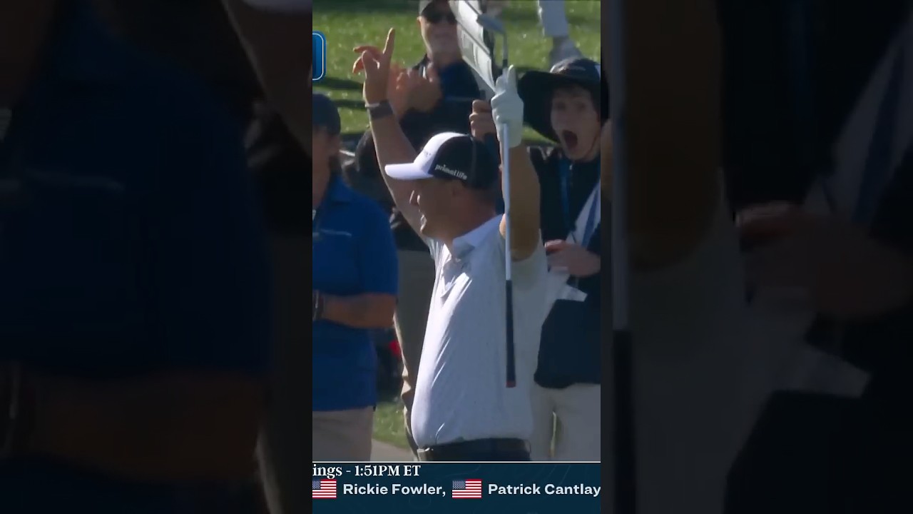 Justin Lower HOLES OUT after the water 💧🏌️