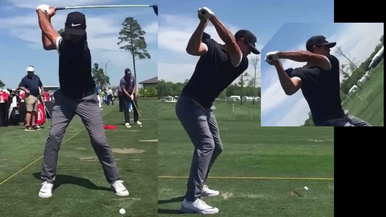 Brooks Koepka's Golf Swing in Slow Motion - Vertical View