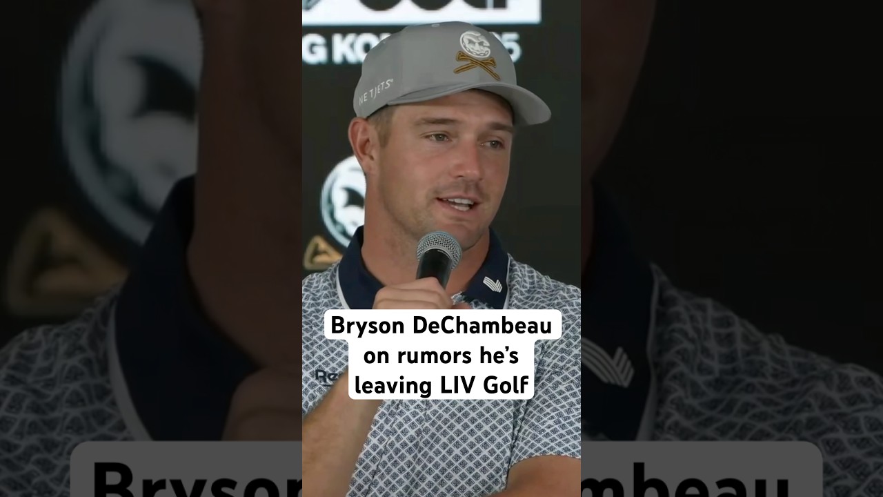 Bryson responds to the latest headlines #LIVGolf #golf #brysondechambeau