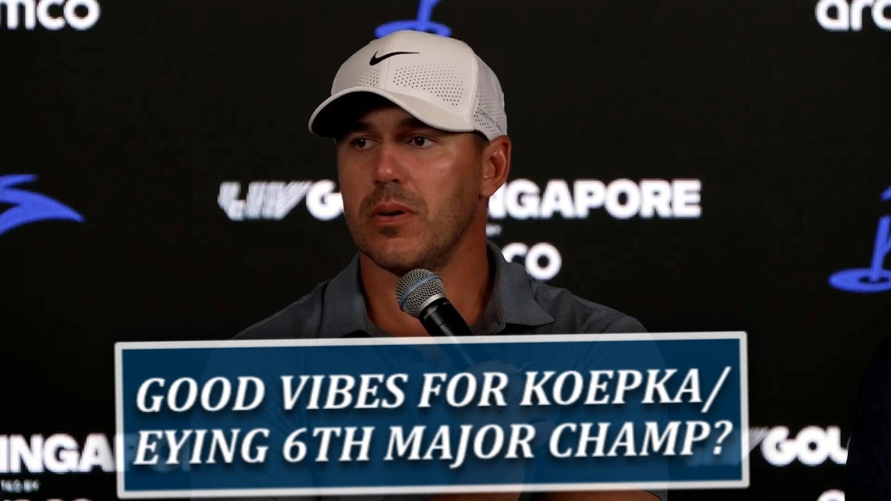 Brooks Koepka Says Vibes Are Good In Singapore As He Eyes 6th Major Championship