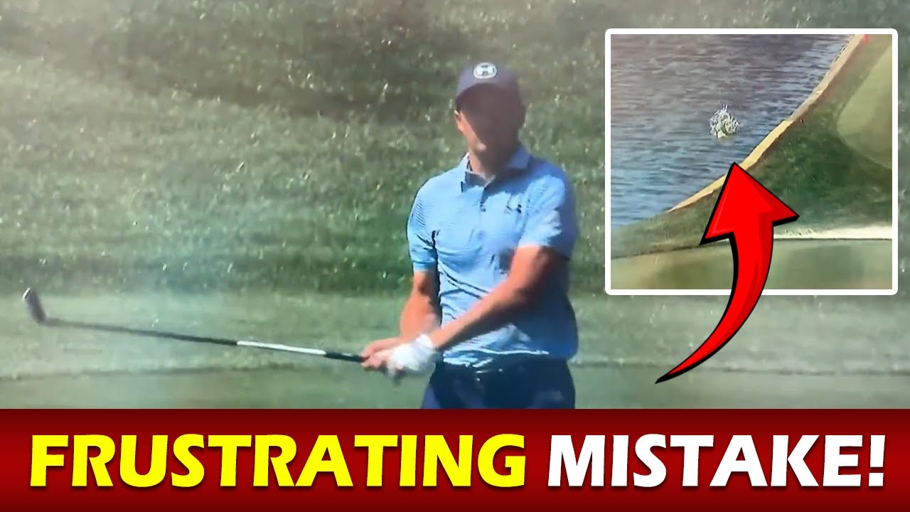Jordan Spieth's Frustrating Moment at The Players Championship | Club Toss After Water Hazard