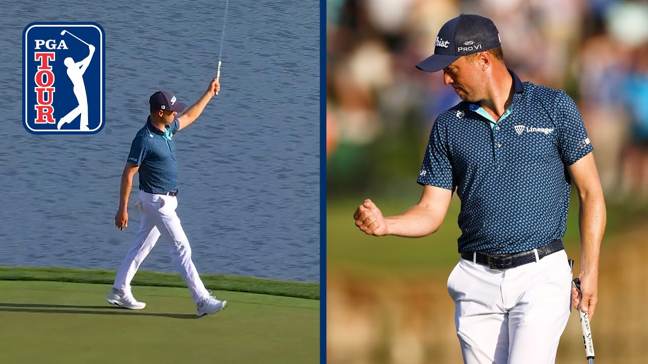 Justin Thomas' 11TH BIRDIE of second round on Island Green at THE PLAYERS