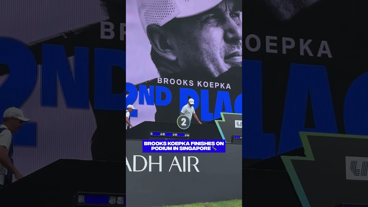 Brooks Koepka is BACK on the podium! #brookskoepka #livgolfsingapore #golf
