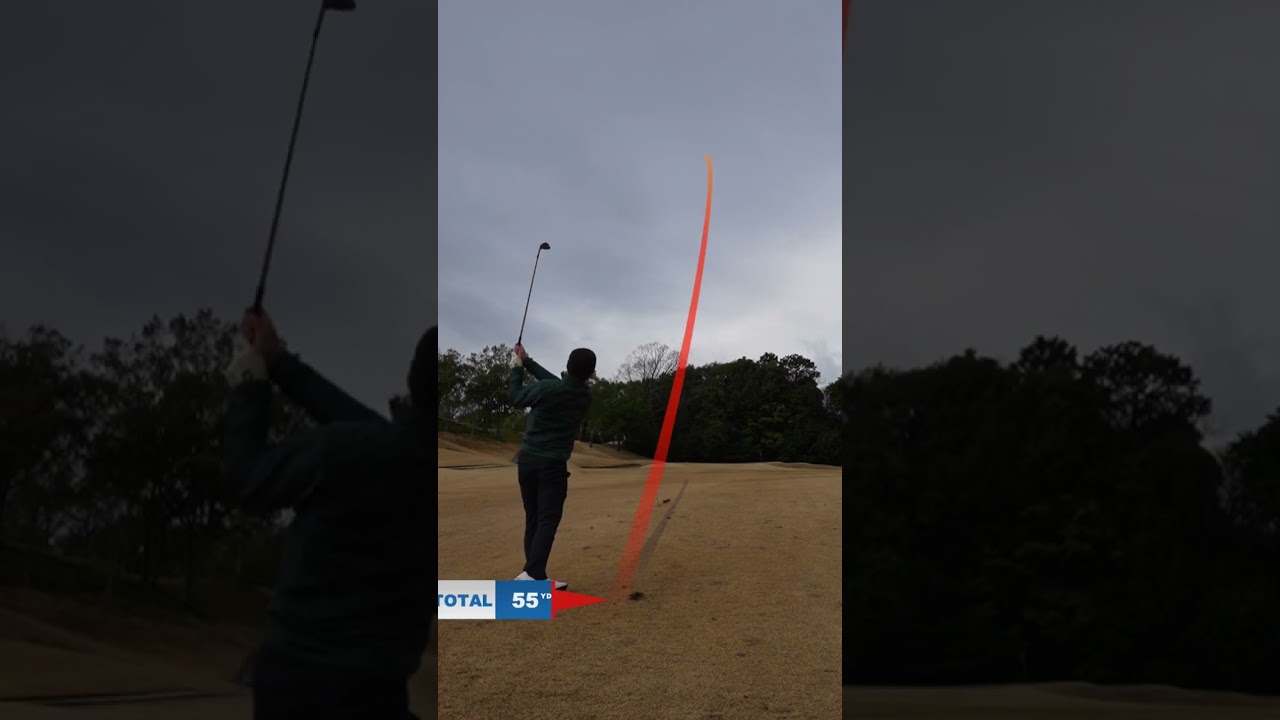 せっかくのティーショットをセカンド以降で台無しに…2Uでのコースなりのフックボー（これで飛距離稼げます）#ゴルフ #ゴルフスイング #ゴルフ記録 #ゴルフ最高 #ゴルフコース