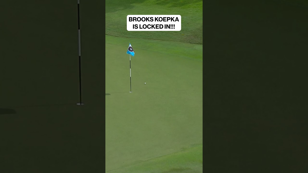 BROOKS KOEPKA IS DIALED IN 😤 #brookskoepka #golf #livgolf #liv #singapore