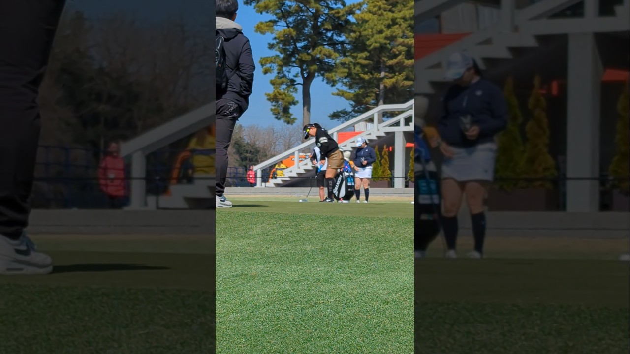 吉本ひかる  練習中  VポイントSMBC  #女子ゴルフ #golf