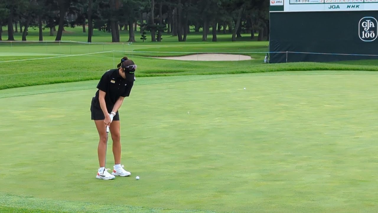 原英莉花プロ  ひたすら練習中  #女子ゴルフ