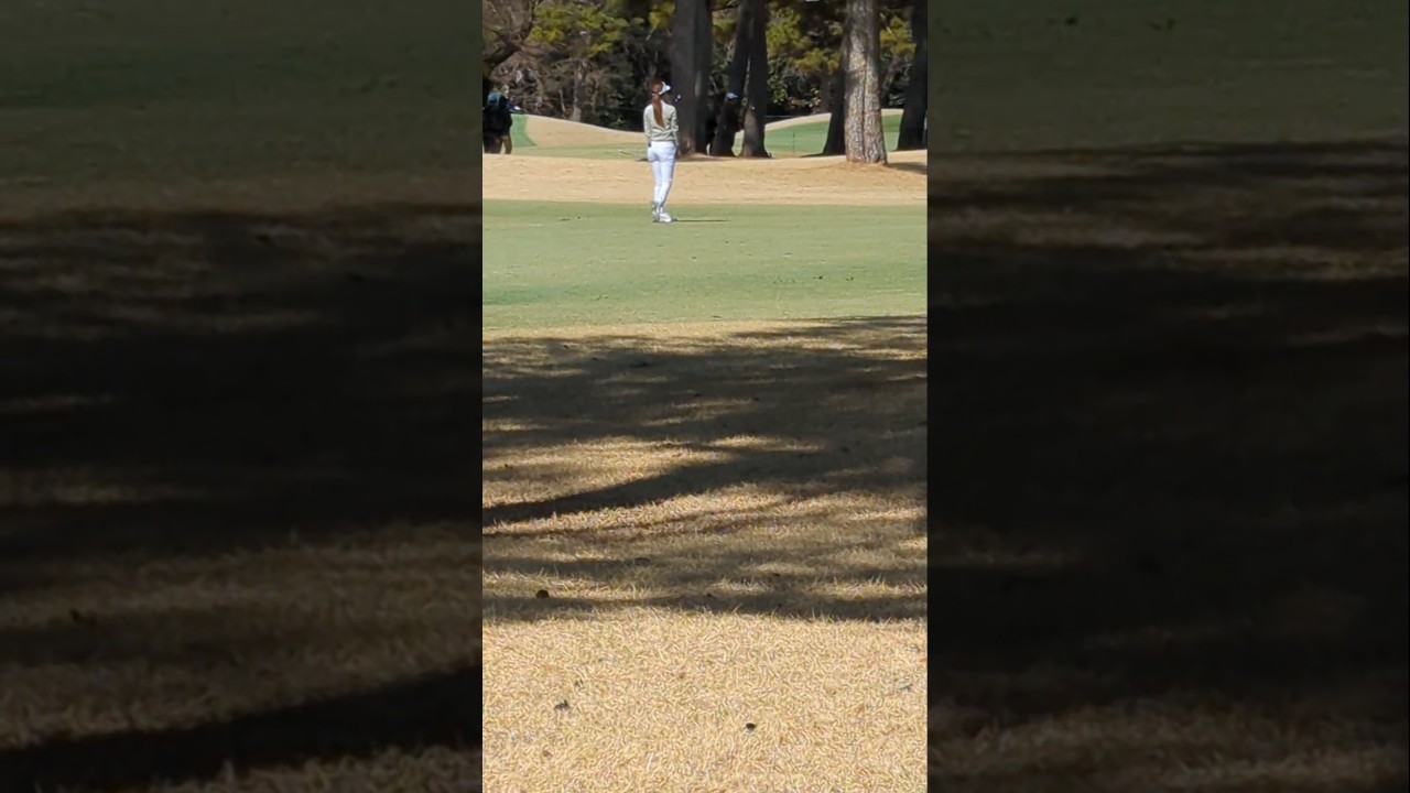 安田祐香  ナイスショット!! #女子ゴルフ #golf
