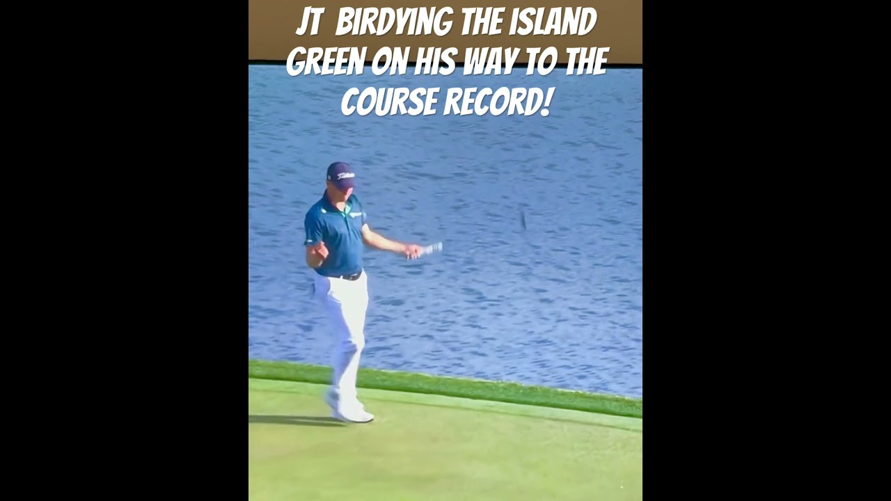 Justin Thomas getting to -11 by birdying 17 at TPC Sawgrass!!