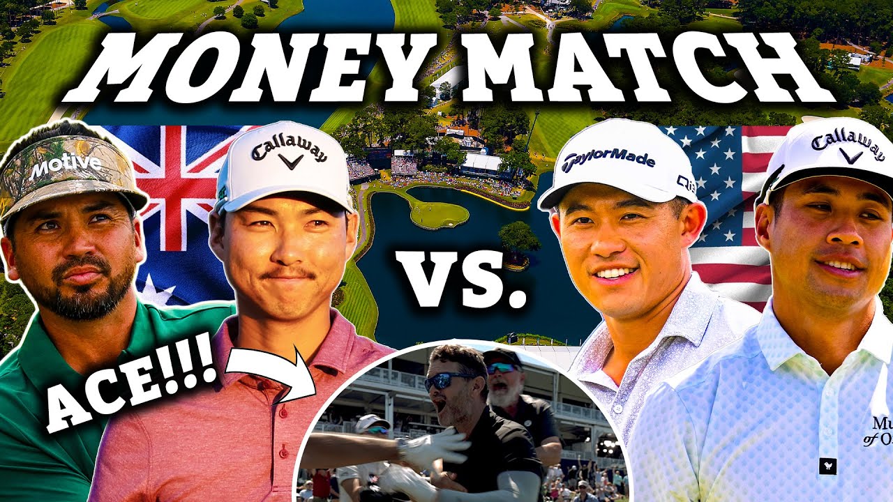 Money match HOLE-IN-ONE: Collin Morikawa and Isaiah Salinda vs. Jason Day and Min Woo Lee