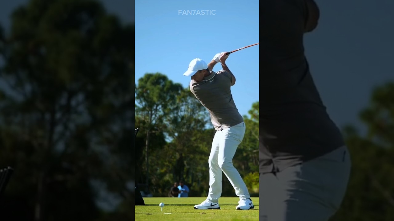 PGA Rory Mcilroy Golf Driver Swing Slow Motion