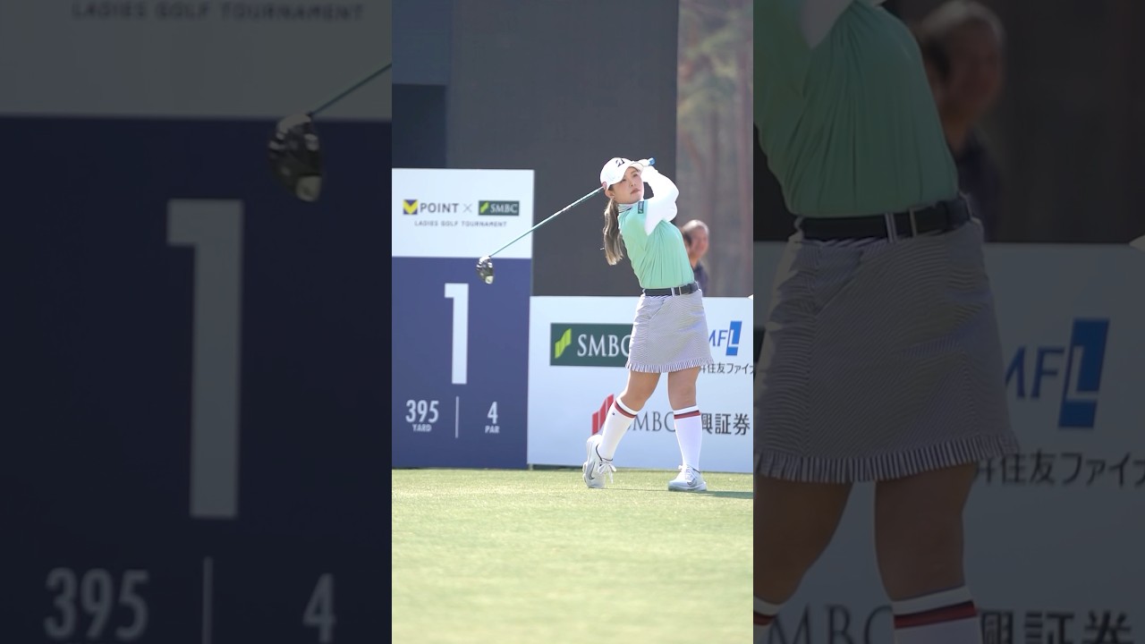 【吉田優利】最終日のティーオフ🏌️‍♀️| Vポイント×ＳＭＢＣレディスゴルフトーナメント