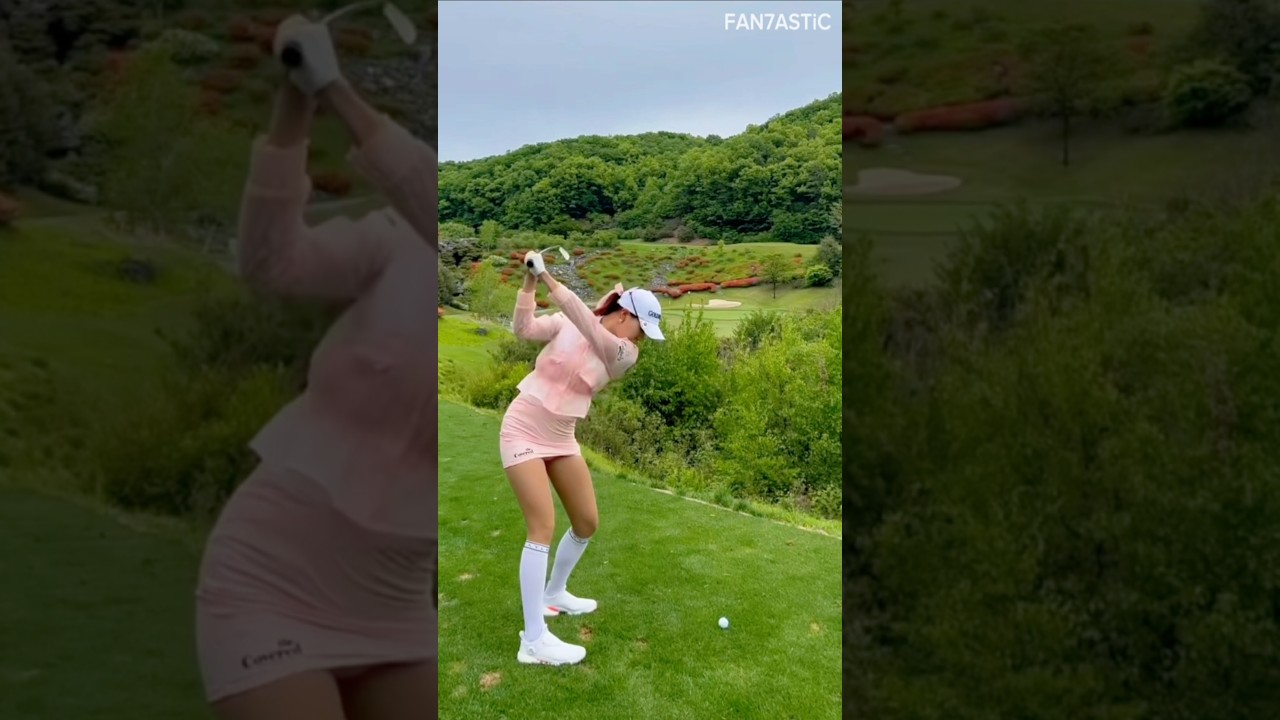 LPGA KOREA Yu Hyunjoo Golf Iron Swing