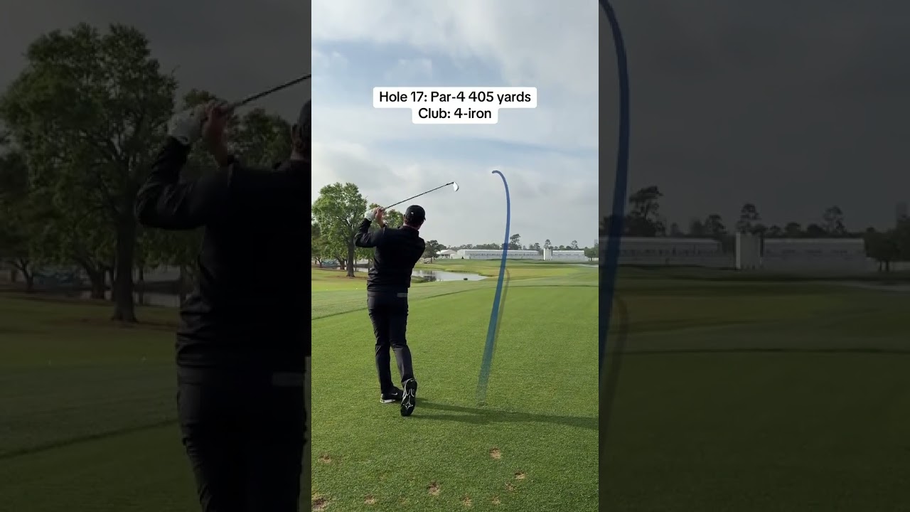 Watch Rory McIlroy go low on the final four holes...