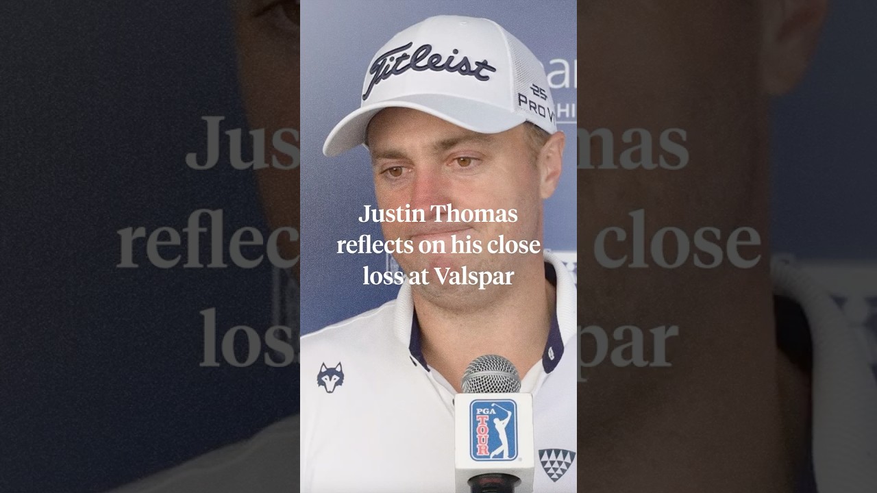 Justin Thomas is not discouraged after a close loss at the Valspar Championship.