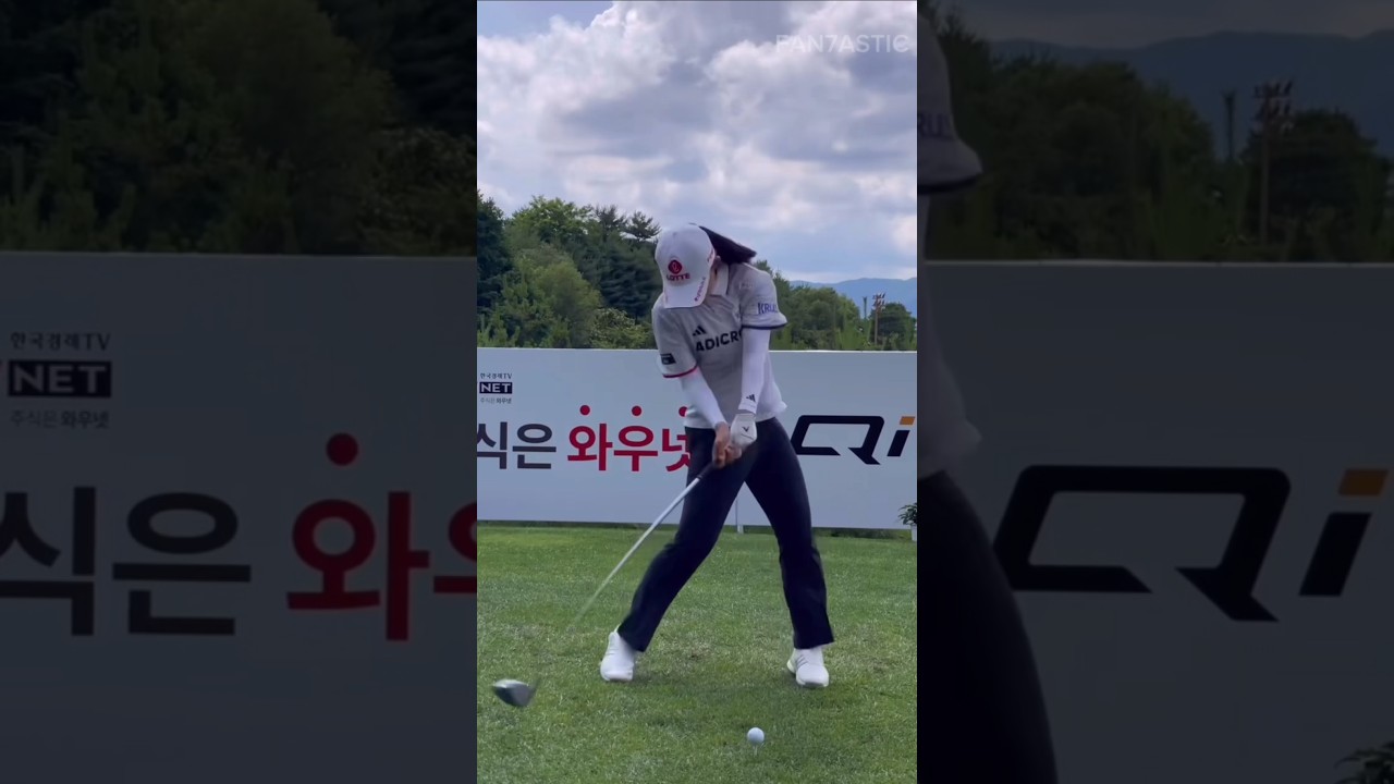 LPGA KOREA Hwang Yumin Golf Driver Swing & Slow Motion