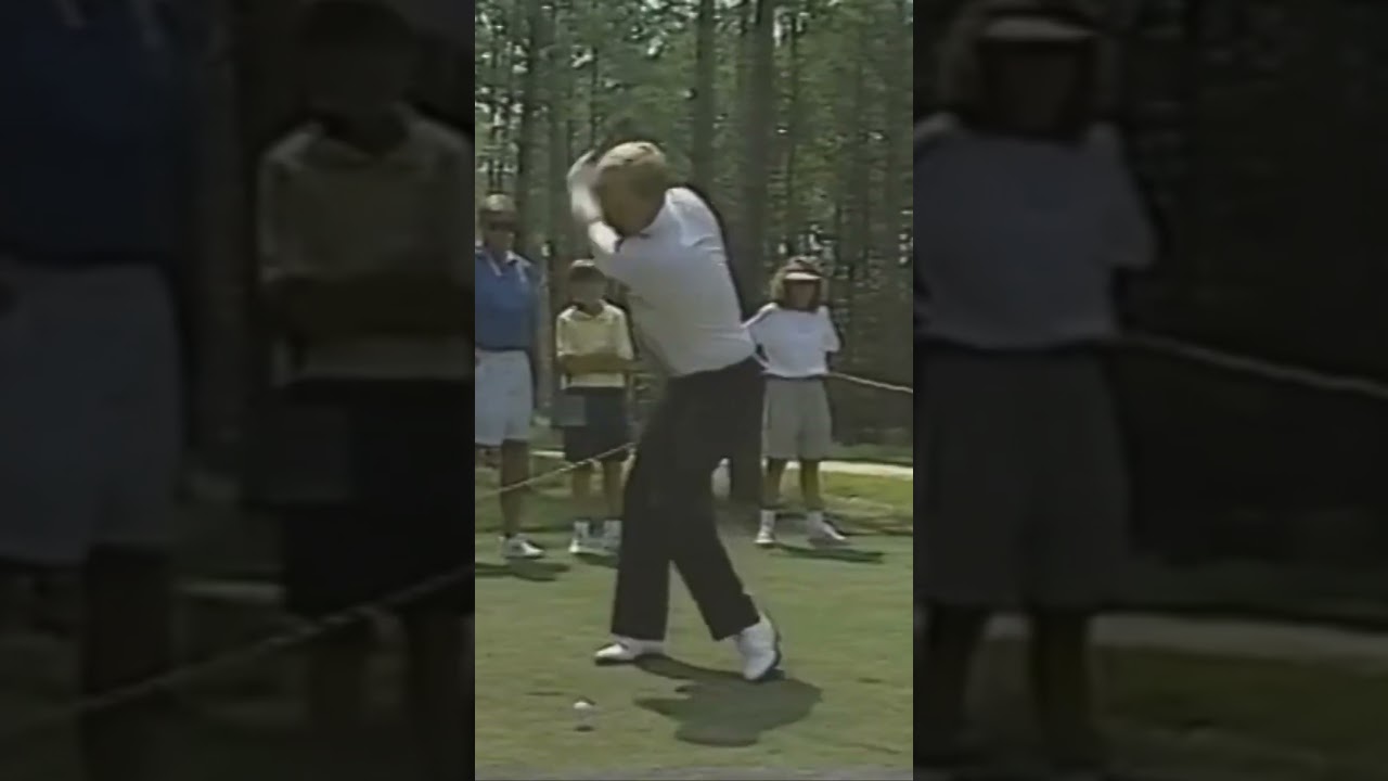 Jack Nicklaus Driver Swing 1990 #golf #golfswing #jacknicklaus
