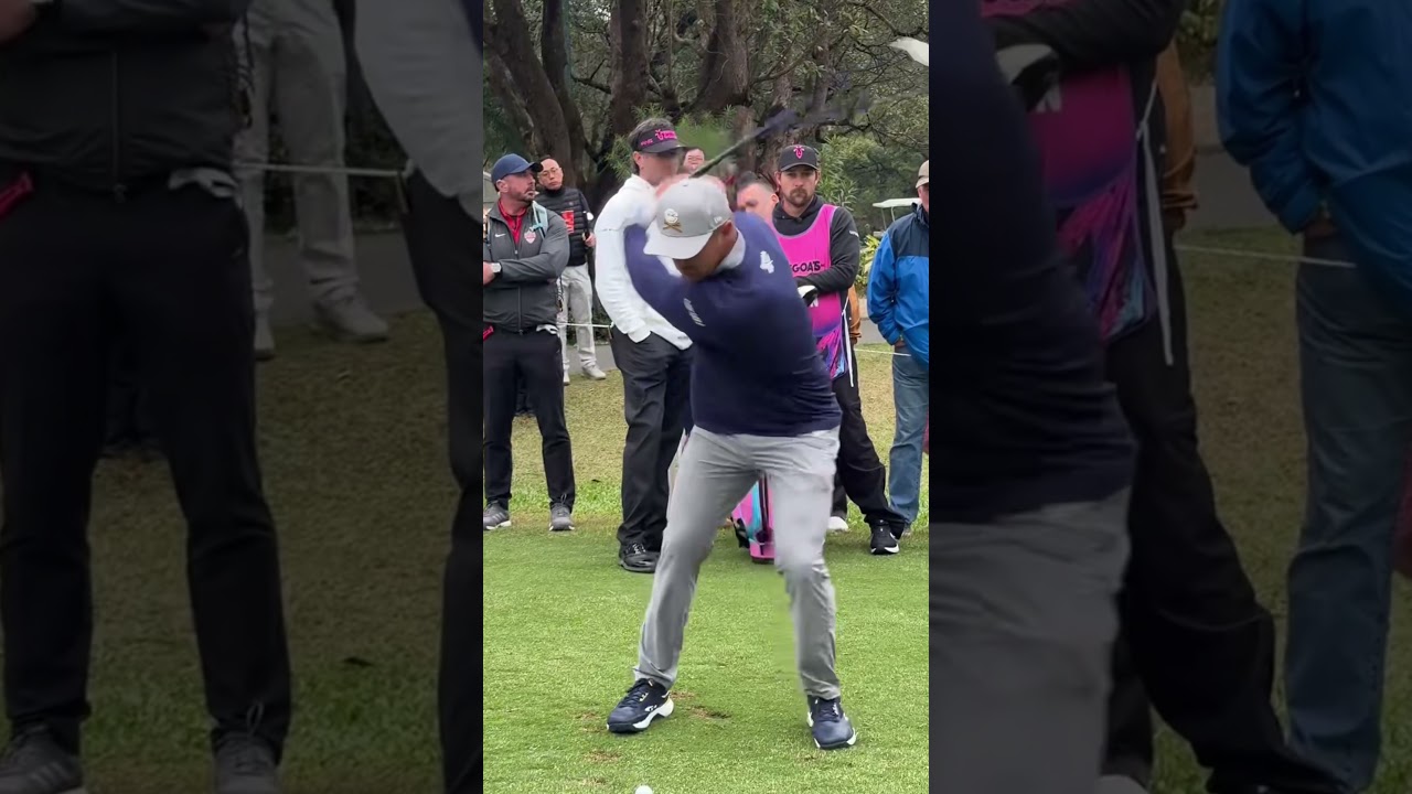 bryson dechambeau swing slow motion iron ( SLOW MOVE LEFT KNEE. )