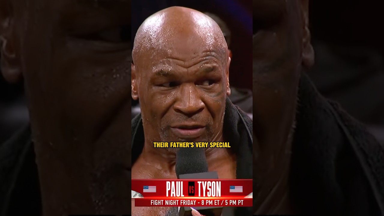 Mike Tyson on having his kids with him for his fight vs Jake Paul (via@Most_Valuable_Promotions)