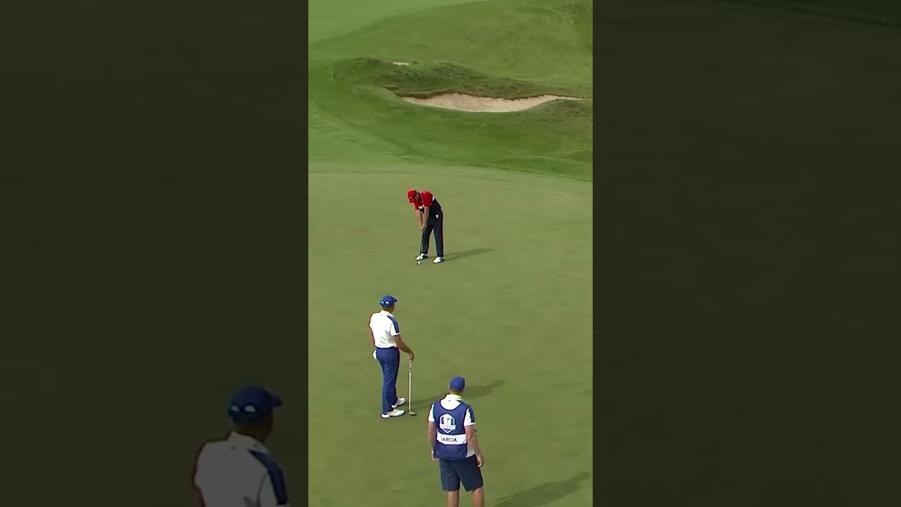 Bryson DeChambeau drove the green and made his putt at the 2021 Ryder Cup!😳 #golf