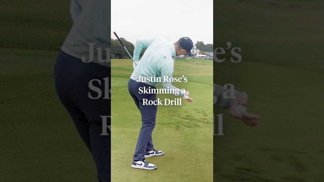Is your upper body outracing in the downswing? Try this simple drill from Justin Rose. 🙌
