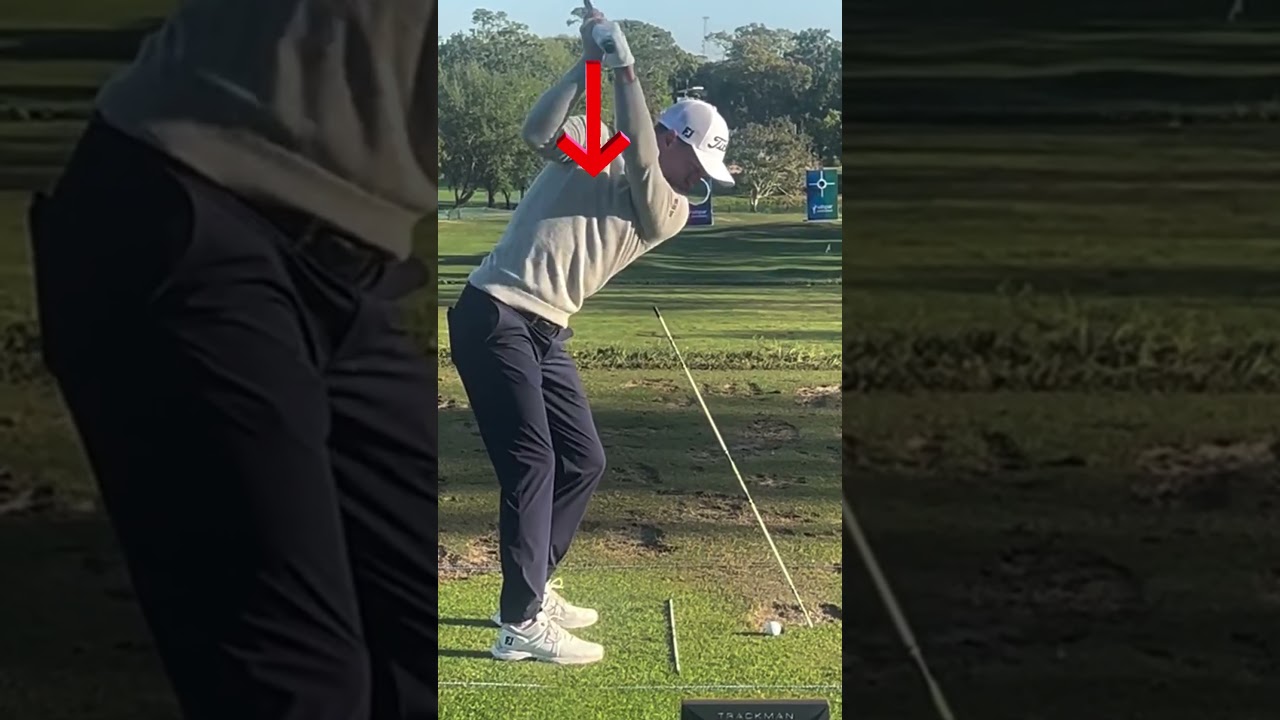 justin thomas drving range SLOWMOTION