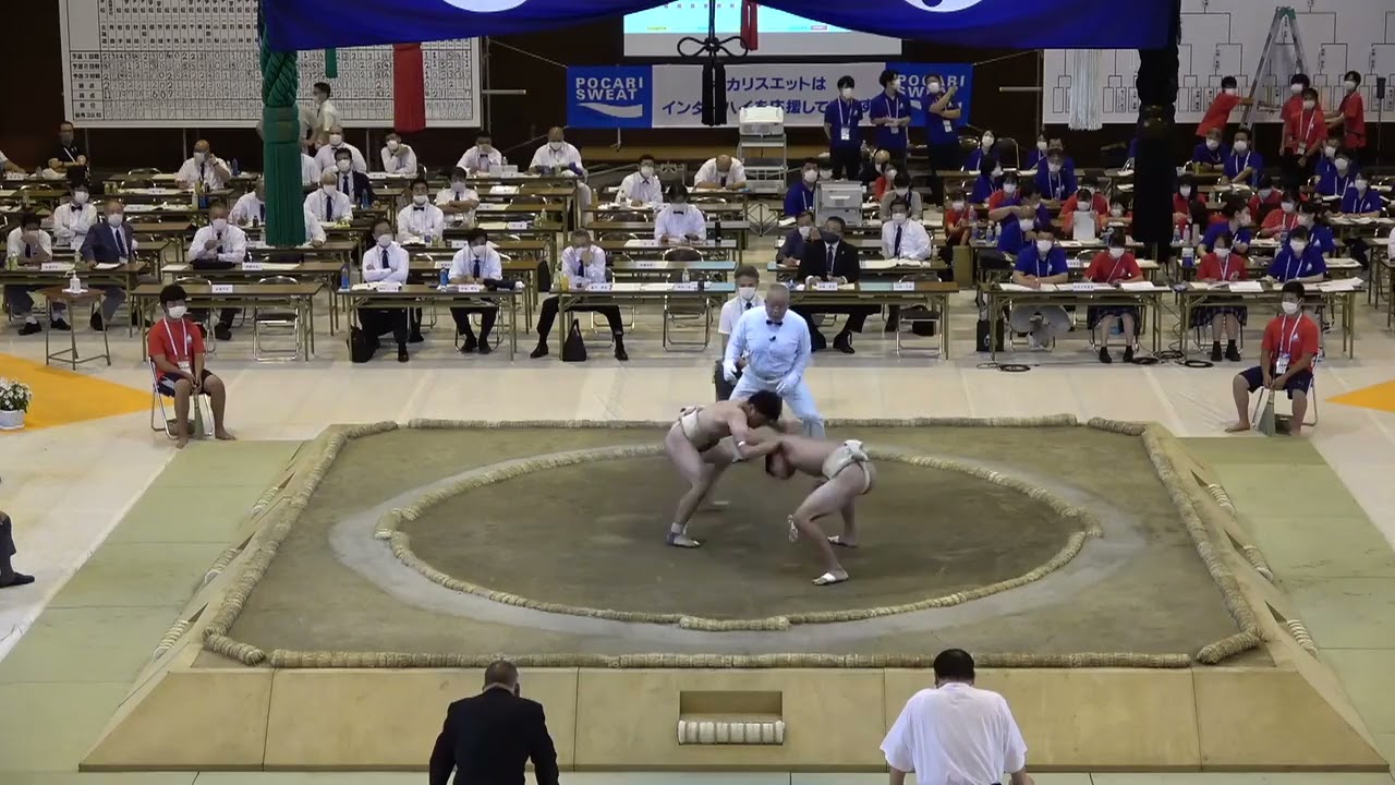 2021年IH 相撲 個人80kg級未満 準決勝 鈴木愛斗 飛龍(静岡) vs 山藤勇治 岐阜農林(岐阜)