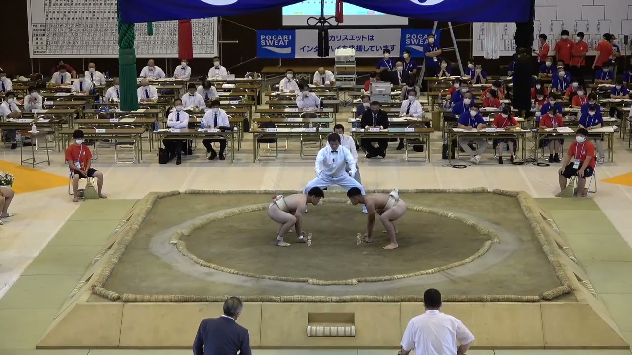 2021年IH 相撲 個人80kg級未満 2回戦 鈴木愛斗 飛龍(静岡) vs 設樂大弥 尾道(広島)