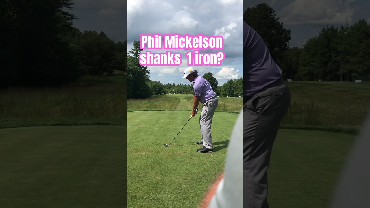 Phil Mickelson shanks a long iron? ##philmickelson #golf