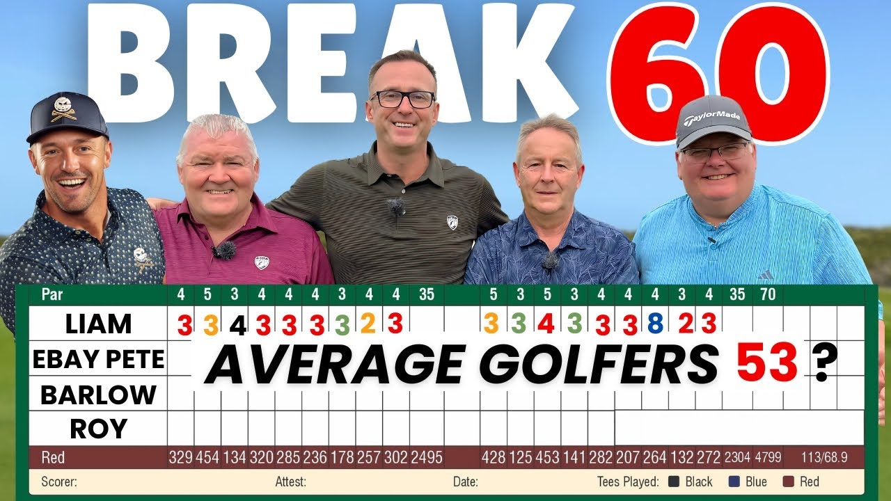 Can four average golfers break 60 like Bryson DeChambeau?