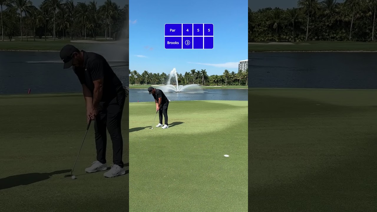 Practice with Brooks Koepka on the Blue Monster #golf #livgolfmiami #brookskoepka