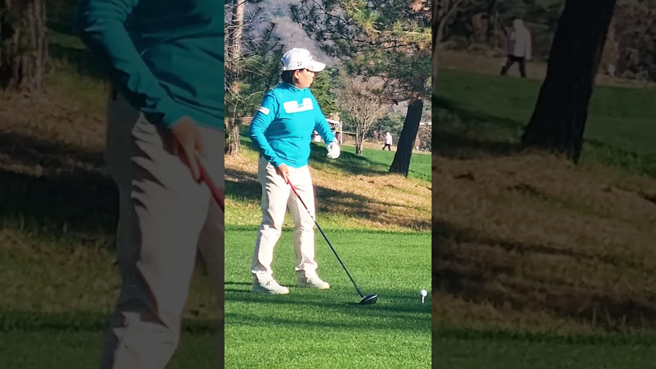 KLPGA 안선주 프로 묵직하면서도 가볍게 날려 보내는 투어 7승의 저력있는 드라이버 트샷 #golf  #골프스타 #골프 #골프스윙 #골프스윙 #golfswing #아름다운골프장