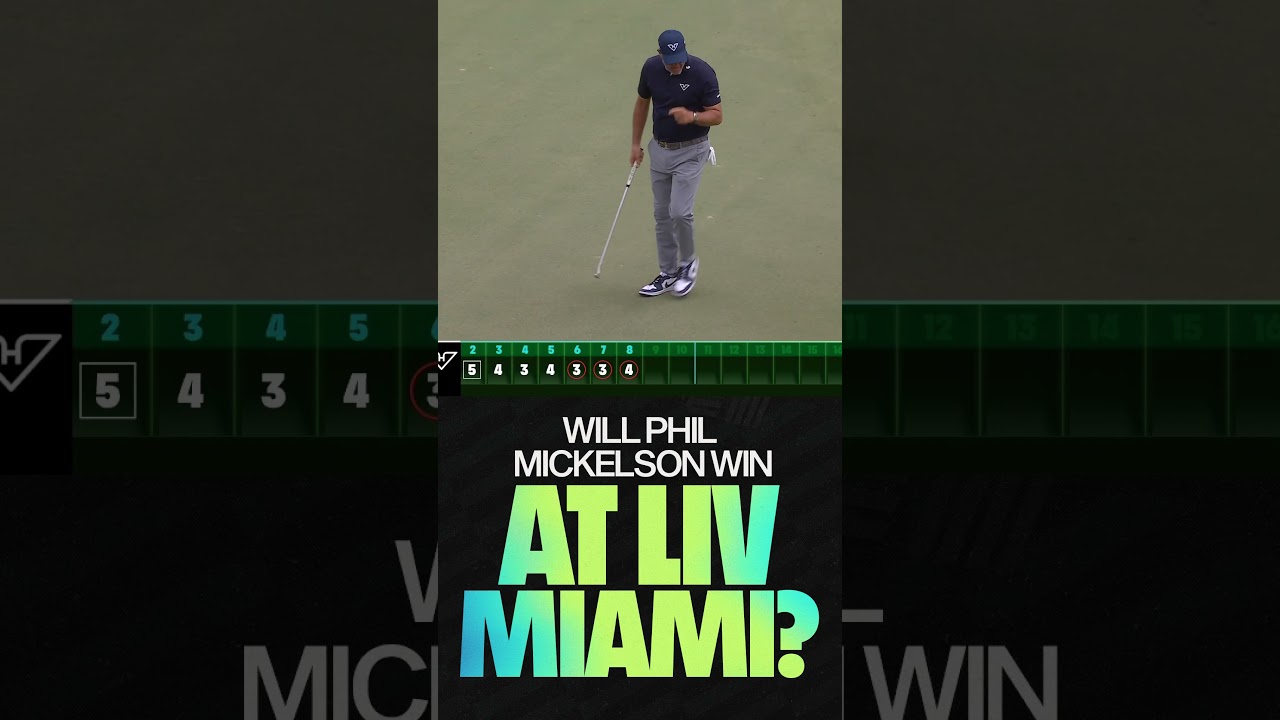 Phil Mickelson's BEST Round 1 shots from LIV Golf Miami! #liv #golf #golfswing #LIVGolfMiami