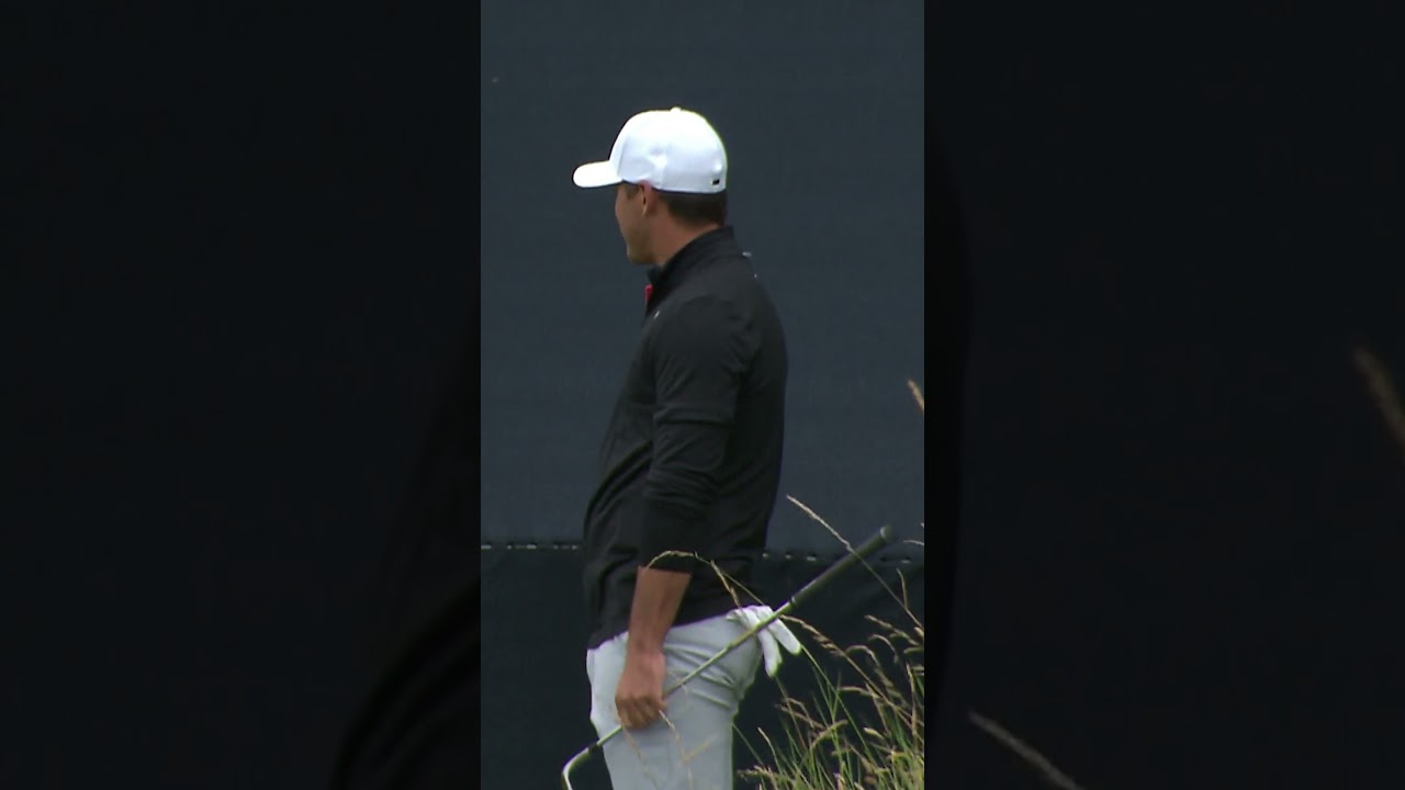 Brooks Koepka's Ball Lands in a Sprinkler – Talk About Bad Luck! 😱💦 #golf