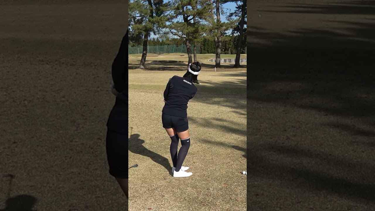 【アプローチ】アドレスで作った○○は絶対変えちゃダメ #柏原明日架 #ゴルフ #ゴルフレッスン #アプローチ