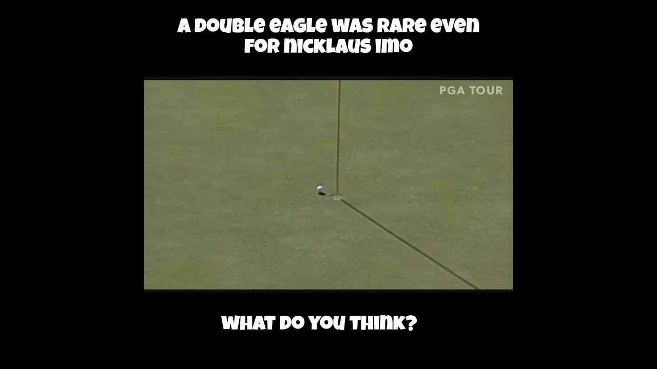 Jack Nicklaus Records Incredible Double Eagle! #golf #pgatour #jacknicklaus