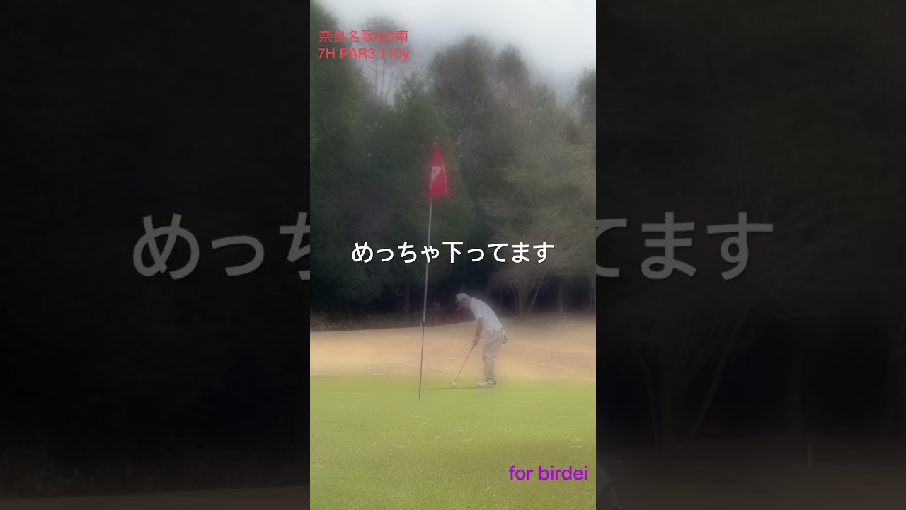 奈良名阪GC南7H   #ゴルフ #松山英樹 #パッティング #上田桃子 #ドローボール #SRIXON #ゴルフ練習 #ゴルフ女子 #golf  #ドライバー #callaway