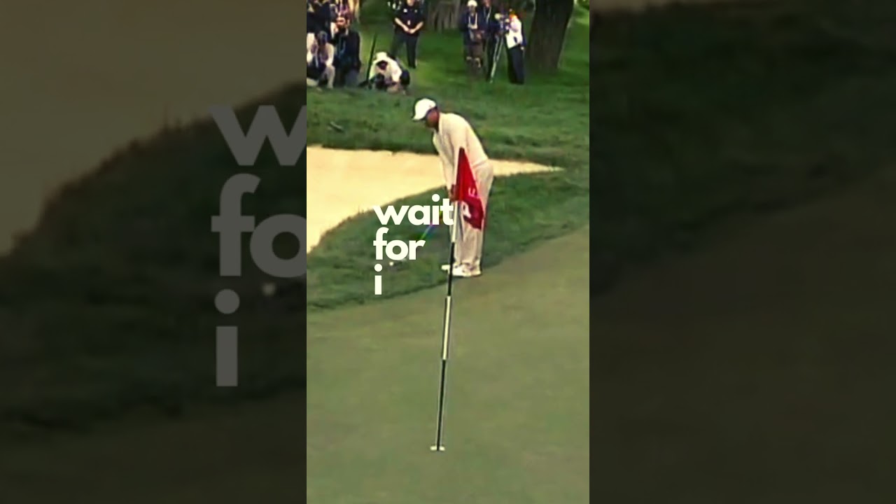 This Tiger chip shot was so bad it broke the camera! #golf #tigerwoods #highlights #shorts  #fails