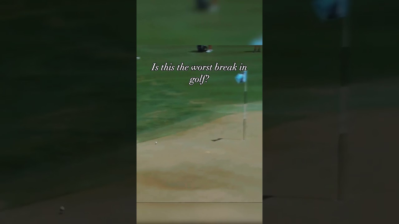 Phil Mickelson hits it off the pin and it rolls into the water! #golf #golfshot #golffail